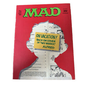 Mad Magazine No. 130 Oct 1969 USA Humor/Satire On Vacation Cover VINTAGE - Good
